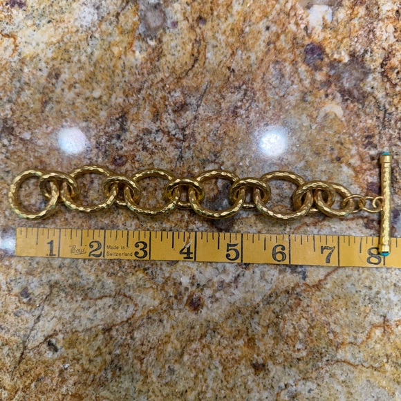 Julie Vos Gold Hammered Catalina Bracelet - Picture 9 of 9